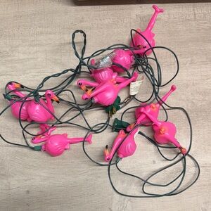 Pink Flamingo String Lights
